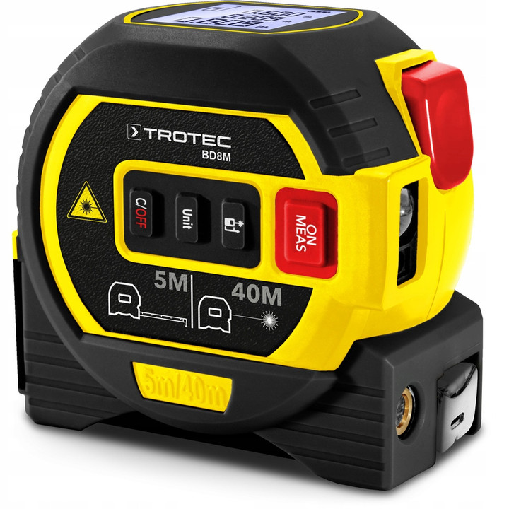 Miara Zwijana Trotec 3w1 (5m, Dalmierz 40m, Laser Krzyżowy)