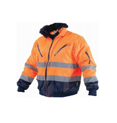 ODBLASKOWA KURTKA PILOTKA POMARAŃCZOWA L STALCO