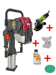 Kafar spalinowy palownica Bycon DPD 100 Honda GX50 4SUW + szlifierka kątowa ProCraft PW1050