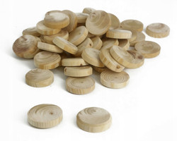 Fleki Gałęziowe Świerkowe FI 30mm (Zaprawki do Drewna) - 1000 szt.