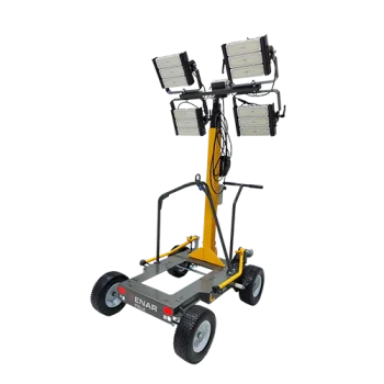 Zestaw Oświetleniowy: Maszt oświetleniowy z agregatem LED STELLA 5m + Cichy Agregat Inwertorowy K&S 2.0kW