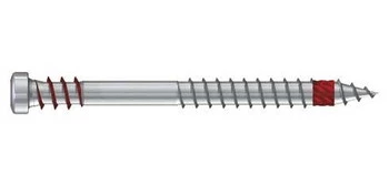 Wkręt tarasowy RT UNI, 5,0 mm, główka cylindryczna, gniazdo TX 20, gwint dociągający, kolor naturalny, stal nierdzewna A2, 500 sztuk