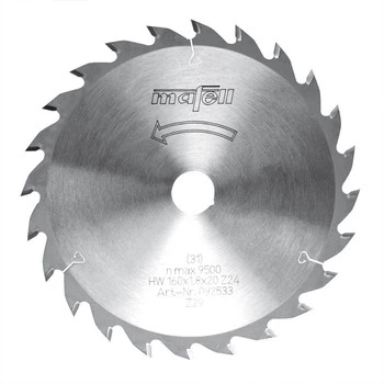 Tarcza pilarska HM 160x1,2/1,8x20 mm, Z 24 WZ