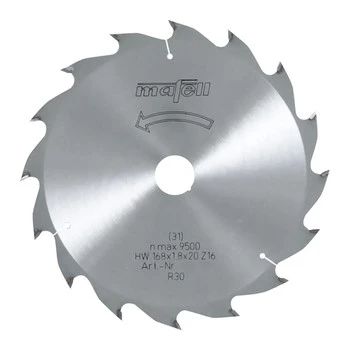 Tarcza pilarska HM 168x1,2/1,8x20 mm, Z 16 WZ
