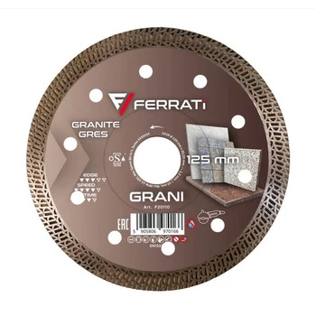 Tarcza Diamentowa Ferrati GRANI 125mm do Szybkiego Cięcia Twardych Materiałów
