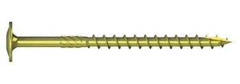Wkręt konstrukcyjny HBS, 8,0 mm, główka talerzowa, gniazdo TX 40, gwint niepełny, stal węglowa ocynkowana na żółto, 50 sztuk
