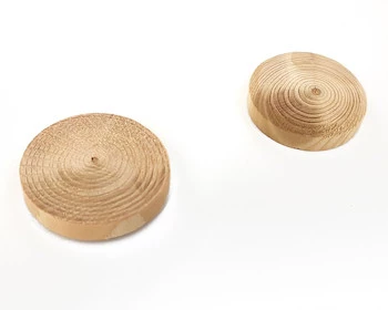 Fleki Gałęziowe Świerkowe FI 25mm / 5mm (Zaprawki do Drewna) - 1000 szt.